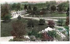 Park Aurora Illinois, View from Atop Roller Coaster, Vintage Postcard 1910 picture