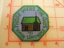 Those Were The Days 1971 Senior Conference collectible patch (y27) picture