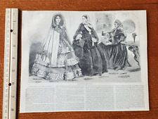 Harper's Weekly 1857 Sketch FASHION FOR MAY ILLUSTRATIONS OF OUR FASHIONS picture