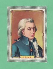 Wolfgang Amadeus Mozart   1950's Famous Imortais    Card Rare..  Read picture
