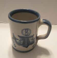 Louisville Pottery Stonewear Nautical Coffee Mug Made For Marine Corp.Excellent. picture
