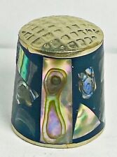Vintage Inlay Thimble Abalone Mexico  picture