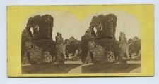 Castle & Chapel At Hastings c1860s - Stereoview picture