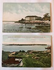 Set of 2 Postcards Fort Scammel on  House Island Portland ME Maine picture