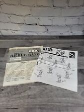 Vintage 90's AMT Ertl MPC Star Wars ESB Rebel Model Battle Hoth Instructions Lot picture