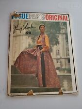 Vogue Paris Original 2310 Guy Laroche Evening Dress Pant Dress Coat Uncut picture