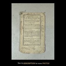  1809 New England Almanack Almanac picture