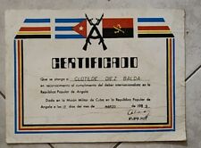 Rare Cuba Cuban Military Autograph Document Signed By GENERAL Arnaldo Ochoa 1989 picture