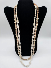 Natural Mini Conch Spiral Seashell Necklaces Two Strands No Clasp Dark & Light picture