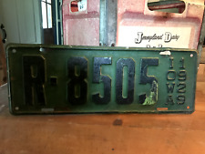 1929 Iowa License Plate Tag IA Original Vintage Antique R 8505 picture