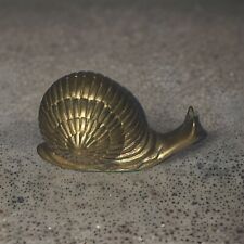 Brass Solid Snail Paperweight Vintage Figurine Interpur Made in Korea picture