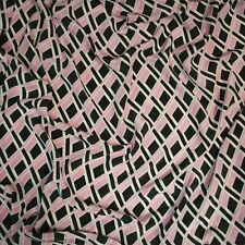 Italian top designer mulberry silk crepe fabric Geometric Made in Italy 160x140. picture