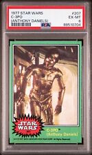 1977 Topps - #207 C-3PO (Anthony Daniels) - Star Wars Card - PSA 6 EX-MT picture