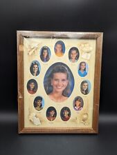 NEW VINTAGE SEALED OAK WOOD 12x15 1-12 SCHOOL YEARS COLLAGE FRAME picture