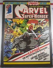 💥 MARVEL SUPER-HEROES #383 UK 1982 🔑 CAPTAIN BRITAIN + SATURNYNE Avengers FN- picture