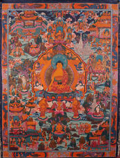 Buddha Life Story Tibetan Thangka painting (42 x 33cm) |  picture