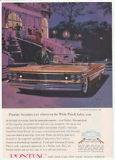 1960 Pontiac Bonneville Orange Convertible Night Classic Car Vintage Print Ad picture