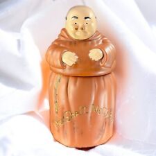Vintage 1960s Ceramic Friar Monk Cookie Jar Thou Shall Not Steal Canister Large picture