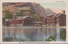 Postcard Many Glacier Hotel Glacier National Park Montana 1936 picture