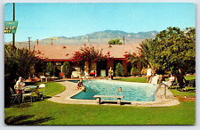 Postcard The Town House Motel Mineral Heated Pool Desert Hot Springs CA A14 picture