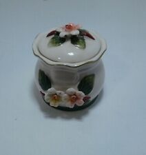 Flower Jam Tea Spice Jar - Retro Kitchen Decor Vintage Collectible MCM picture