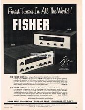 1961 Fisher 202-R, 100-R FM Stereo Tuner Hi-Fi Vintage Print Ad  picture