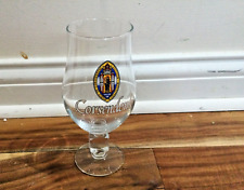 CORSENDONK  Belgian Craft BEER Glass Tulip 7'' X 2.5'' cut angles stem rare picture
