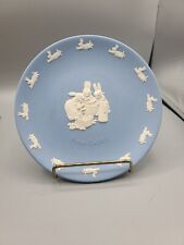 Vintage, Wedgwood, M. Warne & Co. Peter Rabbit Plate (Blue Jasperware), 6.25” picture