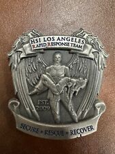HSI LOS ANGELES RAPID RESPONSE TEAM RRT LARGE RARE CHALLENGE COIN FBI CIA  picture
