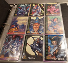 X-MEN FLEER 1996 TRADING CARDS LOT OF 80. INCLUDES DOUBLES/freeSHIP picture