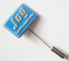 Y595) Joy Gezond en razend lekker Food blue vintage badge advertising lapel pin picture