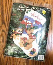 BUCILLA Gallery of Stitches Woodland Wishes Stocking  33191  Unopened  1993 picture