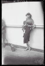 Mme Nazimova Film Favorite here on S S Leviathan Mme Alla Nazimov - 1925 Photo picture