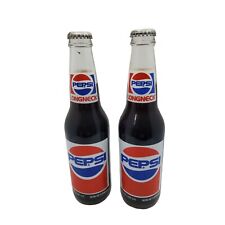 vintage pair of 5th birthday 1986-1990 dollywood longneck pepsi bottle unopened picture