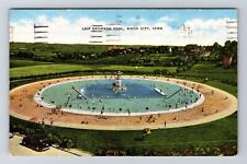 Sioux City IA-Iowa, Aerial Leif Erickson Pool, Antique, Vintage c1964 Postcard picture