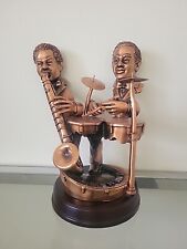 Jazz Band Drummer And Horn Figurine  picture