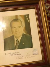 Vintage President Richard Nixon Photo Signed 8x10 picture
