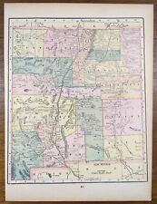 Antique 1894 NEW MEXICO Map 11