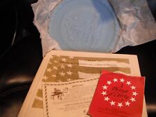 patriotic fenton glass commemorative plate, number 2 in a series of 4 picture