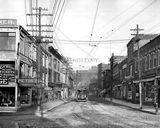 MAIN STREET IN GLOUCESTER, MASSACHUSETTS, CIRCA 1905 - 8X10 PHOTO (AA-654) picture