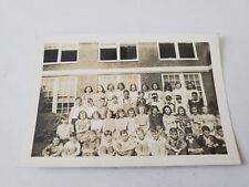 Vintage Black And White Photo School Class Boys & Girls 1940-1941 School Year picture