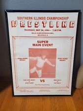 VERY RARE PROFESSIONAL WRESTLING KING KONG BRODY POSTER 1984 - SICW picture