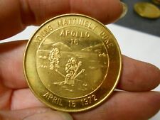 NASA Space Shuttle Mission Apollo 16 April 16 1972  Brass Challenge Coin RARE picture