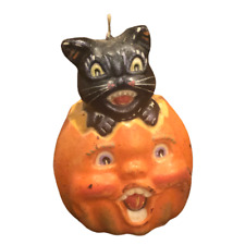 Vintage Halloween Jack O Lantern Choir Boy Black Cat 4