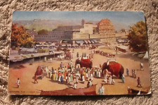 Sumner IA Iowa c 1910 Tuck Postcard McAloon & Backer Chowk Howa Mahal Elephants picture