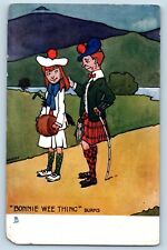 Brooklyn NY Postcard Bonnie Wee Thing Burns Scottish Oilette Tuck 1937 Vintage picture