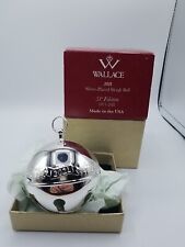 2021 Wallace Silver-Plated Sleigh Bell 51st Edition 1971–2021 picture