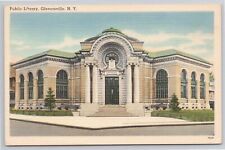 Postcard Gloversville NY Public Library picture