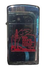 RARE 1976 RED ADAIR WILD WELL CONTROL Vintage ZIPPO Lighter Oil Houston Texas TX picture