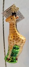 2003 Old World Christmas Baby Giraffe Glass Ornament with Tag picture